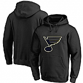 Men's Customized St. Louis Blues Black All Stitched Pullover Hoodie,baseball caps,new era cap wholesale,wholesale hats